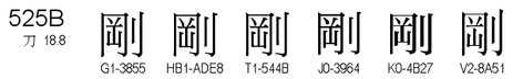 U+525B
